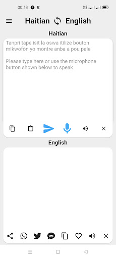 Android application Haitian Creole To English screenshort