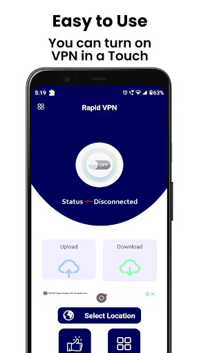 Rapid VPN - Secure Internet Screen 2