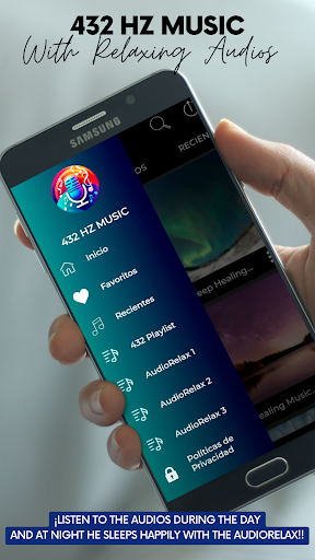 Android application Audio 432 hertz Frequency screenshort