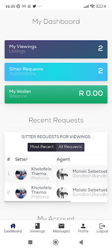 Agents & Siitters Screen 2