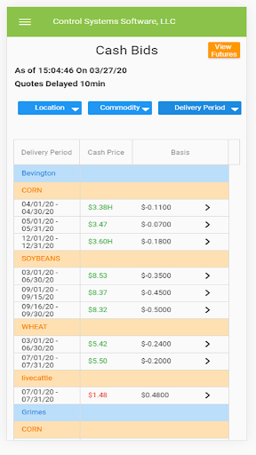 Android application CONTROL Systems Software screenshort