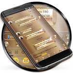 Cover Image of ดาวน์โหลด ข้อความ SMS ธีมทองแดงทอง  APK