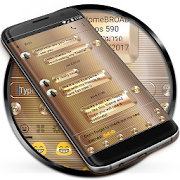 SMS Messages Gold Copper Theme