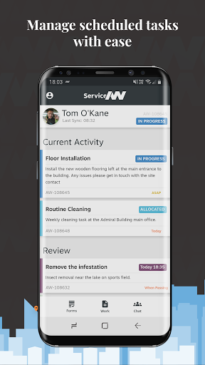 ServiceAtWrk Screen 2