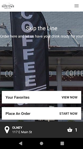 Hometown Coffee and Tea Screen 2