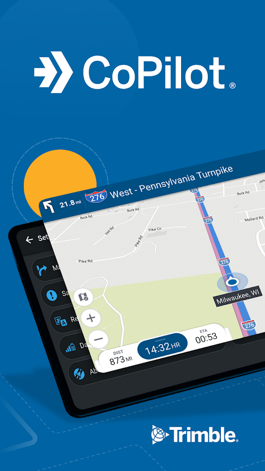 #1. CoPilot GPS Navigation (Android) By: Trimble MAPS Ltd.