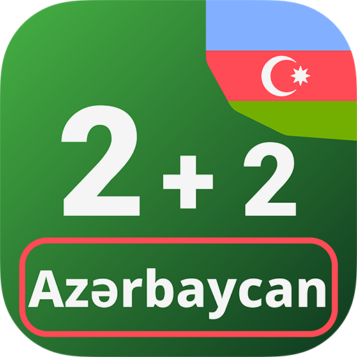 Numbers in Azerbaijani logo