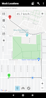 screenshot of Mock Locations (fake GPS path)