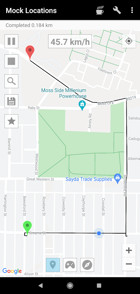 Mock Locations (fake GPS path)のおすすめ画像1