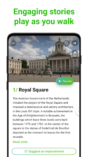 Brussels Tour Guide:SmartGuide Screen 2