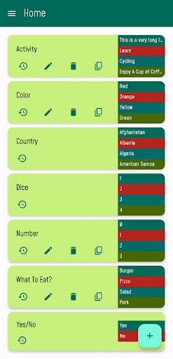 Android application Random Spin - Wheels & Dice screenshort