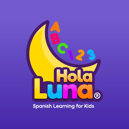 Hola Luna: Spanish for kids logo