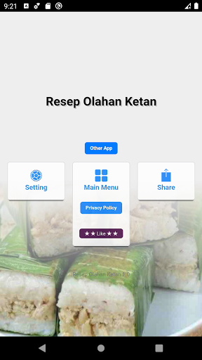 Android application Resep Olahan Ketan Enak Lezat screenshort