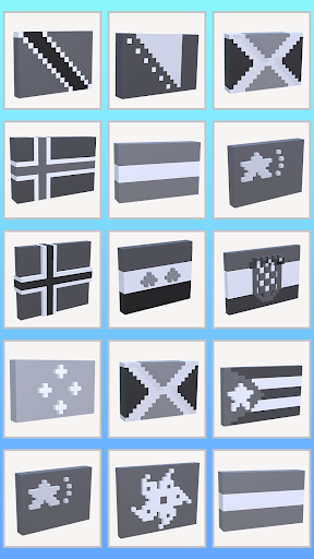 Android application Flags 3D Color by Number screenshort