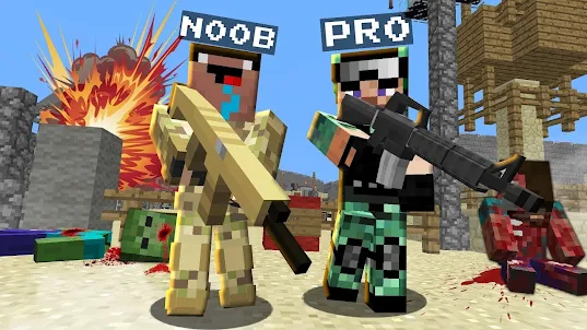 Army Player Skin Mod For MCPE