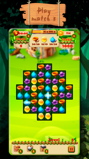 Android application Fairy Forest - match 3 games screenshort