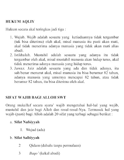 Aqidah Sanusiyah Ummul Barahin Screen 3