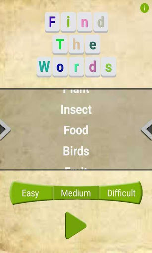 Find The Words Screen 2