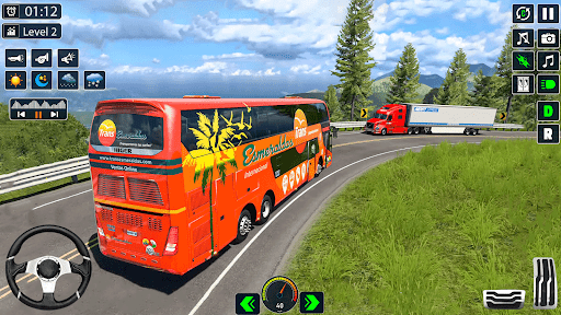 Hill Bus Driving Bus Game 3D screenshot 11