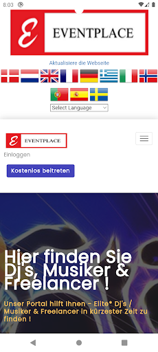EventPlace Screen 2