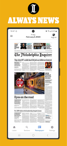 The Philadelphia Inquirer Screen 3