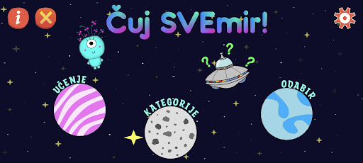 Android application Čuj SVEmir! screenshort