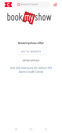 Android application CouponsWala screenshort