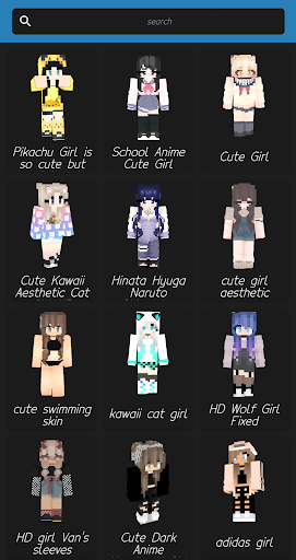 Cute Girl Skins for MCPE