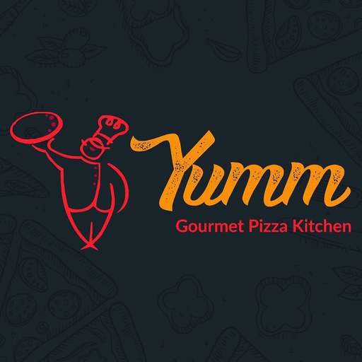 Yumm Gourmet Pizza logo