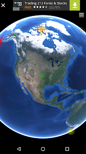 Earthquake Map: 3D Earth Globe Screenshot