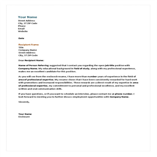 Android application Cover Letter Templates screenshort