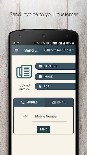 Billsbox BusinessSend receipt/invoice to customer