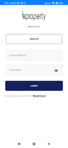 Android application bPROPERTY screenshort