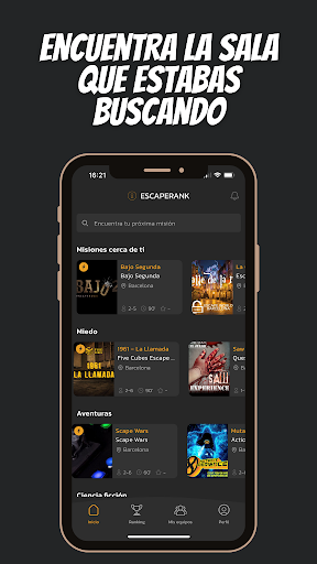 Android application EscapeRank screenshort