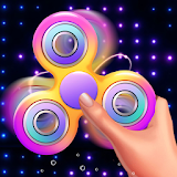 Neon Fidget Spinner Simulator - Hand Spinner Games icon