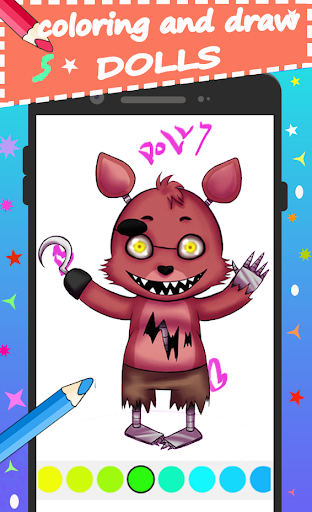 Android application Freddy Fnaf Coloring Book screenshort