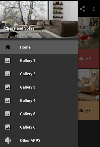 Android application Chairs and Sofas screenshort