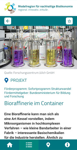 BioökonomieREVIER APP Screen 3