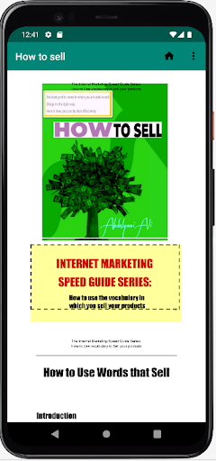 How to sell Screen 2