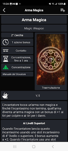 Android application 5e Helper ITA screenshort