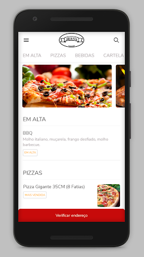 Android application João da Pizza screenshort
