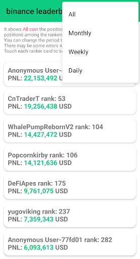 binance leaderBoard Screen 2