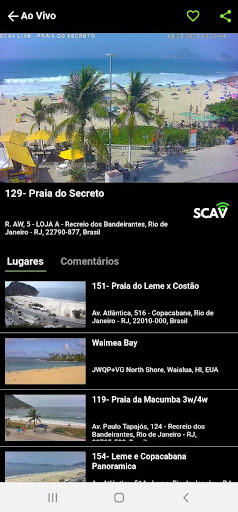 Scav Live - Câmeras ao vivo