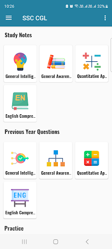 SSC CGL Preparation App 2023 Screen 2