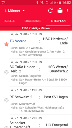 TG Voerde Handball Screen 2