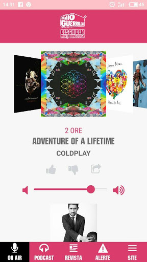 Android application Radio Guerrilla screenshort