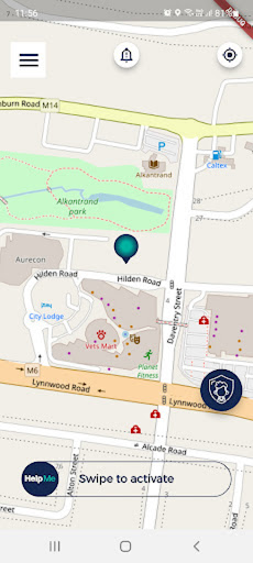 Android application HelpMe screenshort