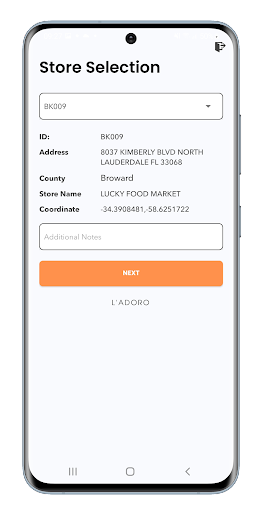 Android application Ladoro screenshort