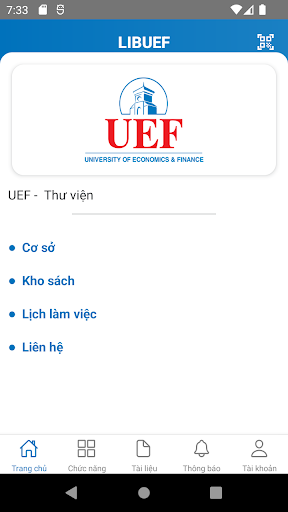 Android application UFM Library screenshort
