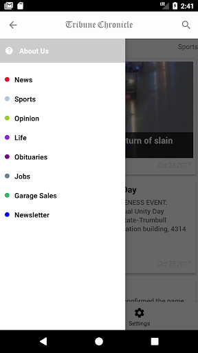 Tribune Chronicle Screen 2